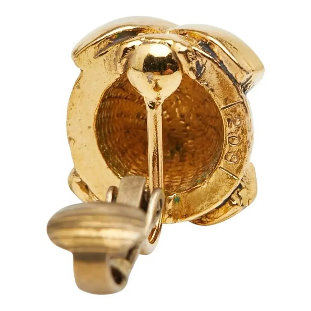 Chanel Cc Logo Clip-On Earrings Metal #222116C60B - Picture 5 of 6